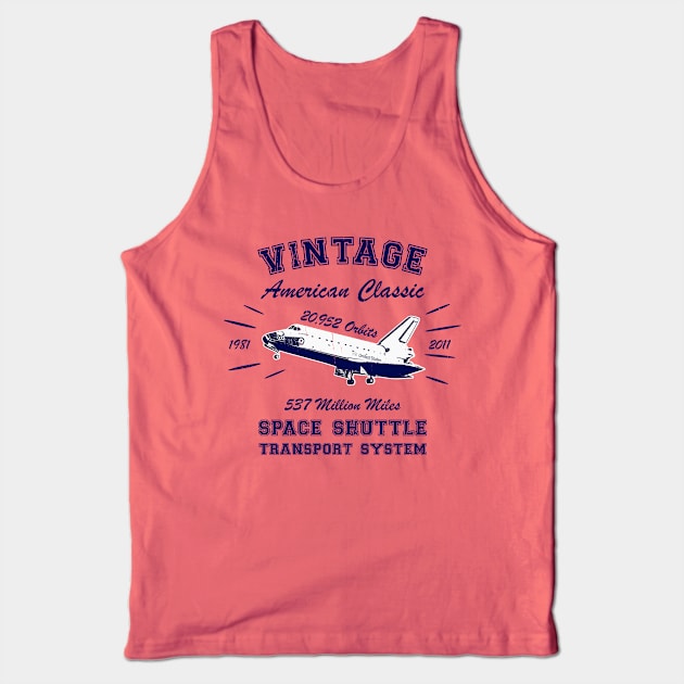 Vintage NASA Space Shuttle Pre-Distressed Tank Top by sfcubed